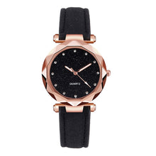 Load image into Gallery viewer, Casual Women Romantic Starry Sky Wrist Watch Leather Rhinestone Designer Ladies Clock Simple Dress Gfit  Montre Femme@50