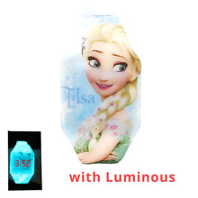 Load image into Gallery viewer, New Luminous Princess Elsa Child Watches For Girl Avengers Captain LED Watch Kids Student Electronic Watch Clock Reloj Infantil