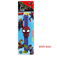 Load image into Gallery viewer, Electronic Cartoon Children&#39;s Watch Telescopic Deformation Iron Spiderman Child Watches For Student Boys Girl Kids Wristwatch