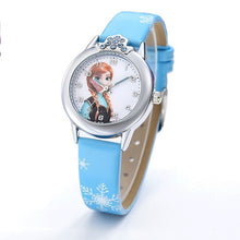 Load image into Gallery viewer, 2019 New Cartoon Children Watches Princess Girls Kids Watch Spiderman Boys Students Quartz Clock Fashion Leather Wristwatch