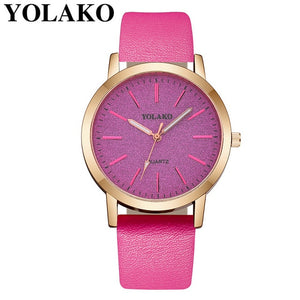 Luxury Brand Leather Quartz Women's Watch Ladies Fashion Watch Women Wristwatches Clock relogio feminino masculino #A