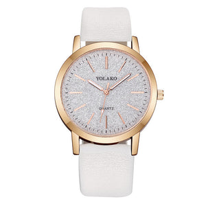Luxury Brand Leather Quartz Women's Watch Ladies Fashion Watch Women Wristwatches Clock relogio feminino masculino #A