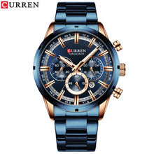 Load image into Gallery viewer, Relogio Masculino CURREN Business Men Watch Luxury Brand Stainless Steel Wrist Watch Chronograph Army Military Quartz Watches