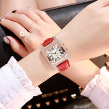 Load image into Gallery viewer, Women diamond Watch starry Luxury Bracelet set Watches Ladies Casual Leather Band Quartz Wristwatch Female Clock zegarek damski