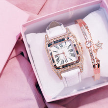 Load image into Gallery viewer, Women diamond Watch starry Luxury Bracelet set Watches Ladies Casual Leather Band Quartz Wristwatch Female Clock zegarek damski