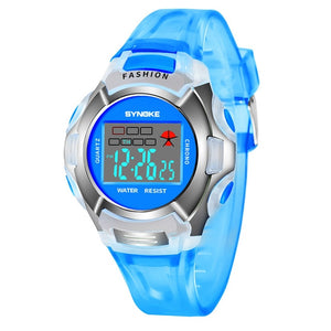 New Waterproof Children Watch Boys Girls LED Digital Sports Watches Plastic Kids Alarm Date Casual Watch Select Gift for kid W50