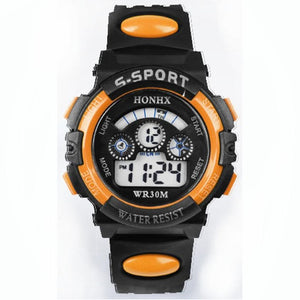 Hot Sale Waterproof Children Watch Boys Girls LED Digital Sports Watches Silicone Rubber watch kids Casual Watch Gift 2018 #D