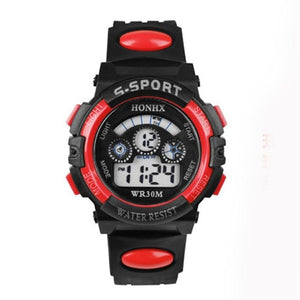 Hot Sale Waterproof Children Watch Boys Girls LED Digital Sports Watches Silicone Rubber watch kids Casual Watch Gift 2018 #D