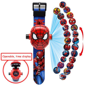 Spiderman Iron Children Watches Kids 3D Projection Cartoon Pattern Girls Watch Child Boys Digital Wristwatches Relogio Masculino