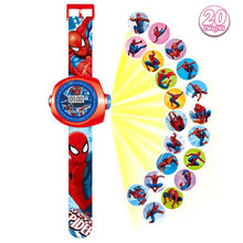 Load image into Gallery viewer, Spiderman Iron Children Watches Kids 3D Projection Cartoon Pattern Girls Watch Child Boys Digital Wristwatches Relogio Masculino