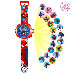 Spiderman Iron Children Watches Kids 3D Projection Cartoon Pattern Girls Watch Child Boys Digital Wristwatches Relogio Masculino