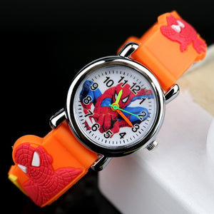 2019 Spiderman Children Watches Cartoon Electronic Colorful Light Source Child Watch Boys Birthday Party Kids Gift Clock Wrist
