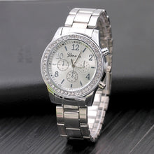 Load image into Gallery viewer, New Watch Women Classic Geneva Luxury Ladies Watches Womens Full Steel Crystal Relogio Feminino Reloj Mujer Metal Wristwatch