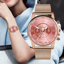 Load image into Gallery viewer, Hot Selling GENEVA Women&#39;s Casual Silicone Strap Quartz Watch Top Brand Girls Bracelet Clock WristWatch Women Relogio Feminino F